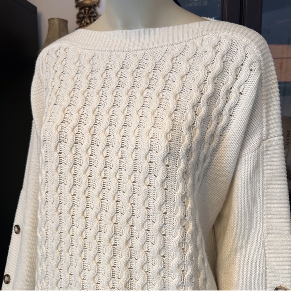 Gant wool cashmere oversized cable sweater - Picture 9 of 16